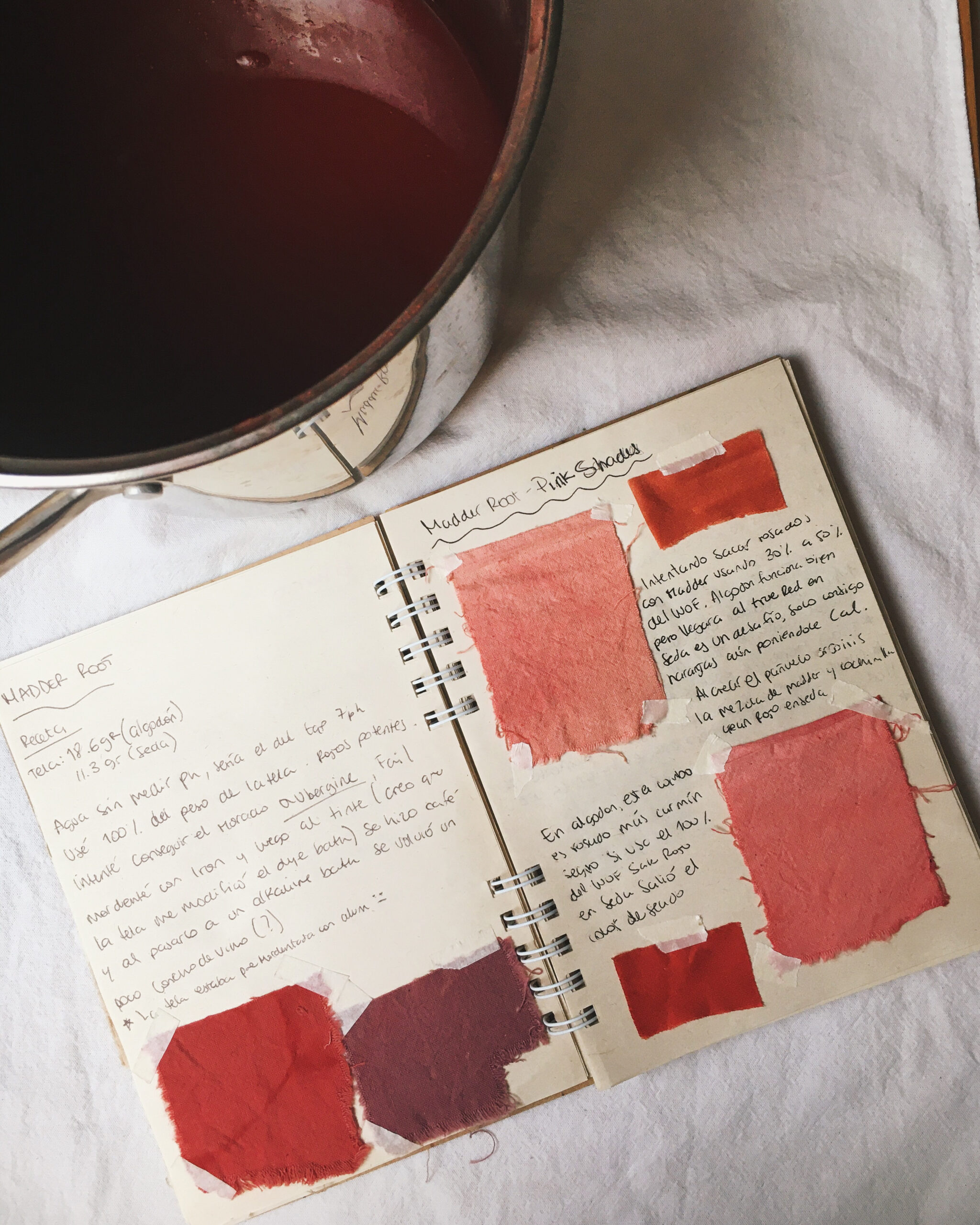 diario de tintes naturales